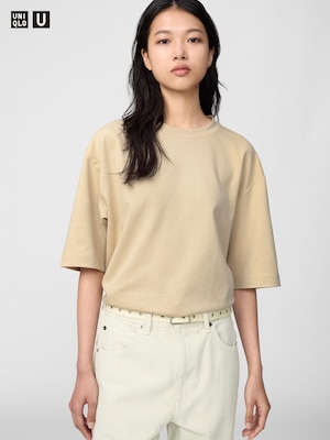 AIRism Katun T-Shirt Oversize Kerah Bulat