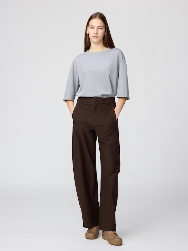 AIRism Cotton Oversized Crew Neck T-Shirt