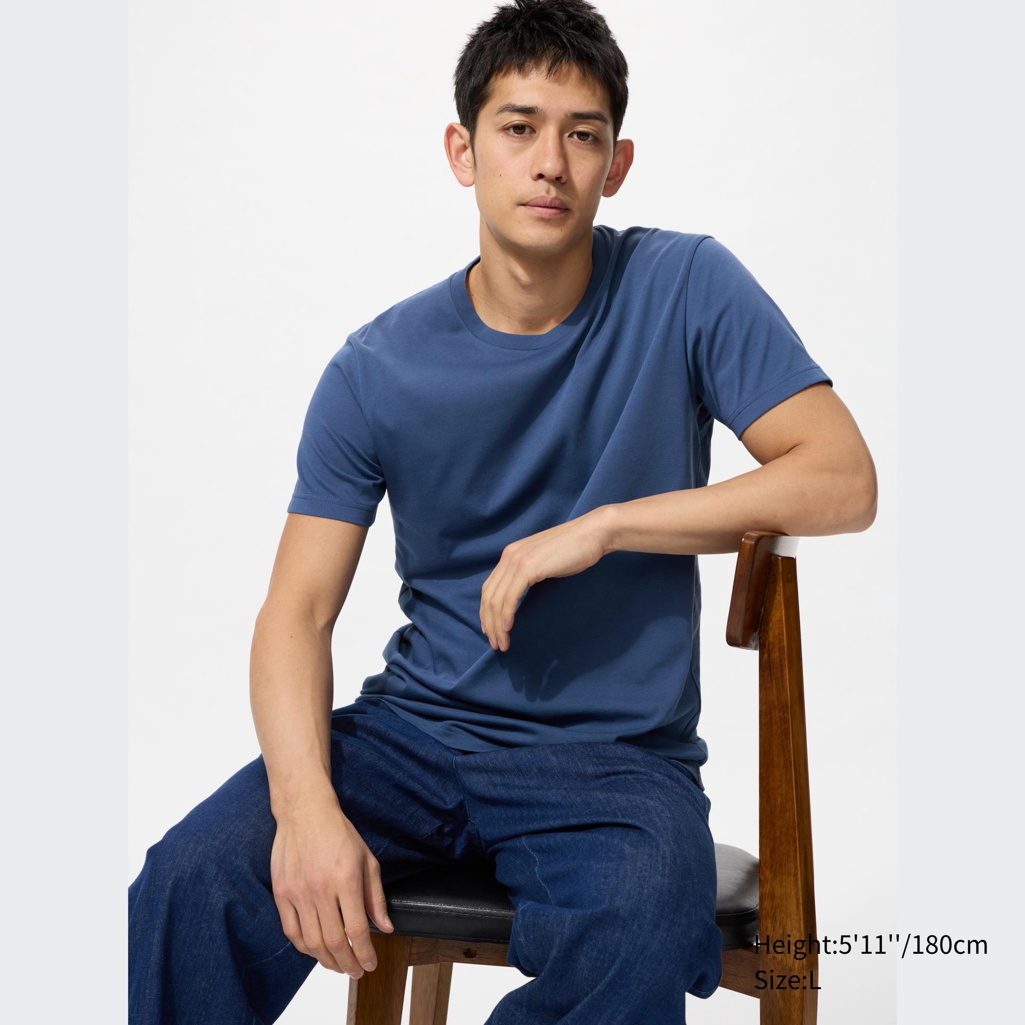 Uniqlo dry 2025 color crew neck