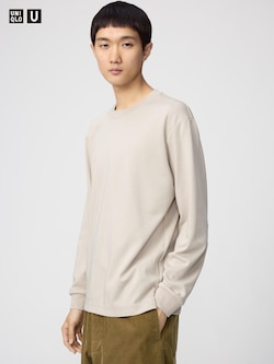 AIRism Cotton Crew Neck T-Shirt | Long Sleeve