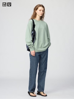 AIRism Cotton Crew Neck T-Shirt | Long Sleeve