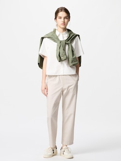 Cotton Relax Ankle Pants