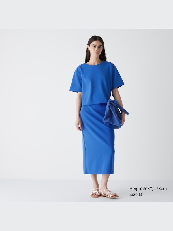 T-Shirt Jersey Kain Krep Lengan Pendek