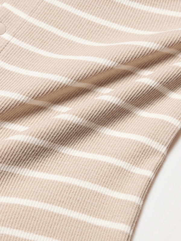 Ribbed One Piece Outfit Stripe | Long Sleeve
