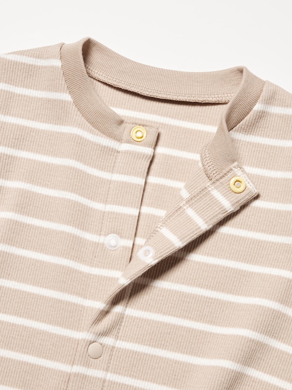 Ribbed One Piece Outfit Stripe | Long Sleeve