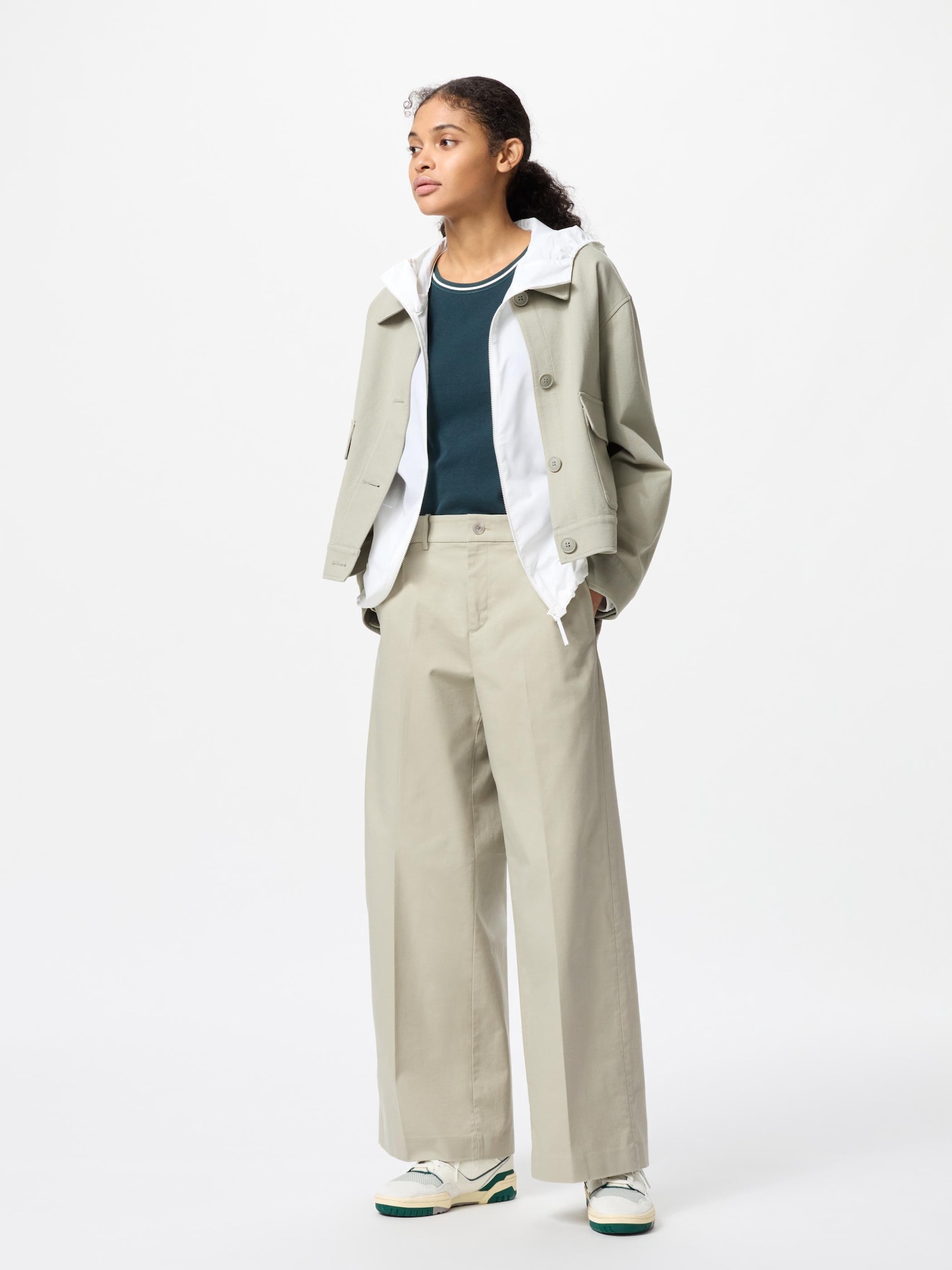 Women's Wide Chino Pants | UNIQLO ID