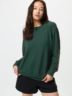 Soft Knitted Fleece Crew Neck T-Shirt