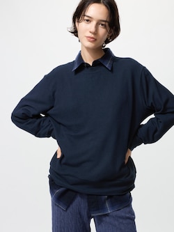 Soft Knitted Fleece Crew Neck T-Shirt