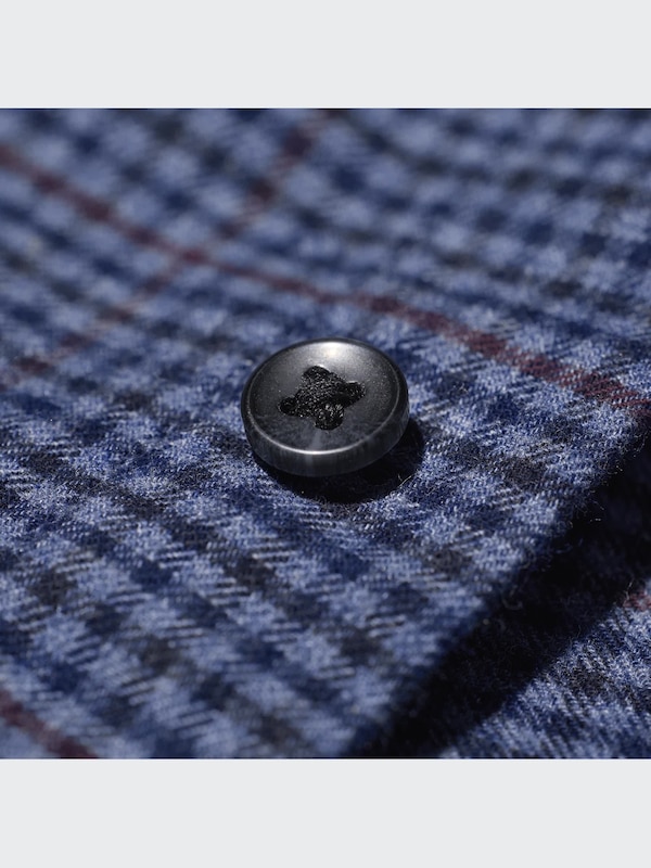 Kemeja Flannel I Lengan Panjang Kotak (Button-down)