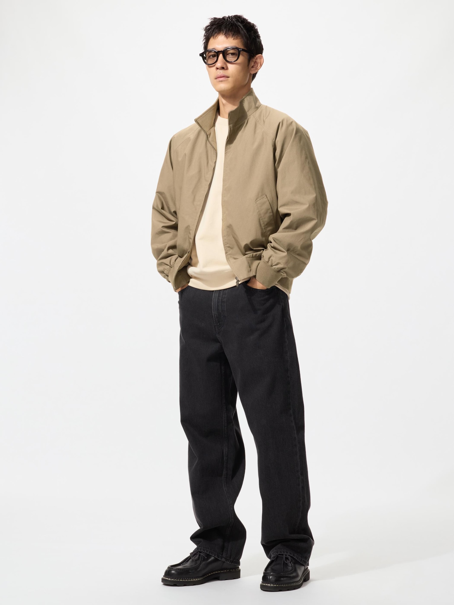 Men's Wide Straight Jeans (Baggy Jeans) | UNIQLO ID