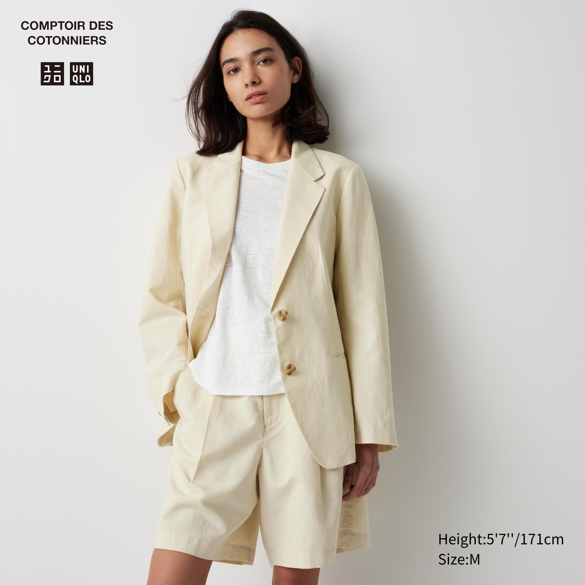 WOMEN'S LINEN BLEND JACKET | UNIQLO ID