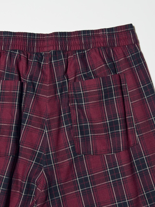 Flannel Easy Ankle Pants | Check