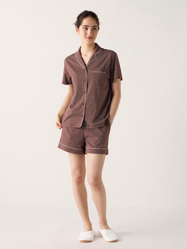 AIRism Katun Piyama Lengan Pendek (Celana Pendek)