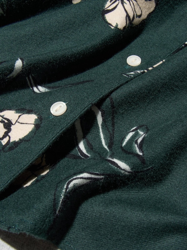 Piyama Flannel | Lengan Panjang Bunga