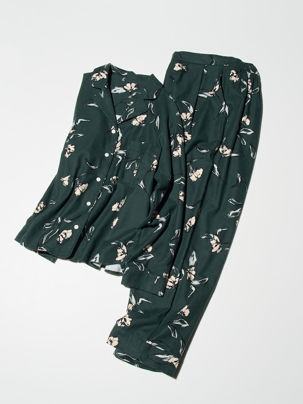 Piyama Flannel | Lengan Panjang Bunga