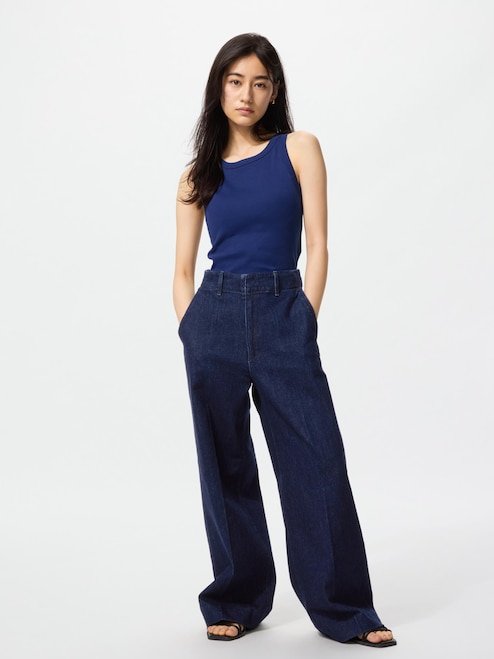 Straight Leg High Waist Trouser Jeans WOMEN'S WIDE