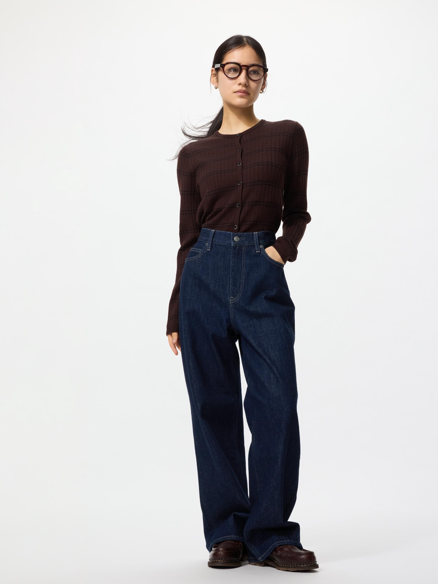 Women's Wide Straight Jeans (Baggy Jeans) | UNIQLO ID