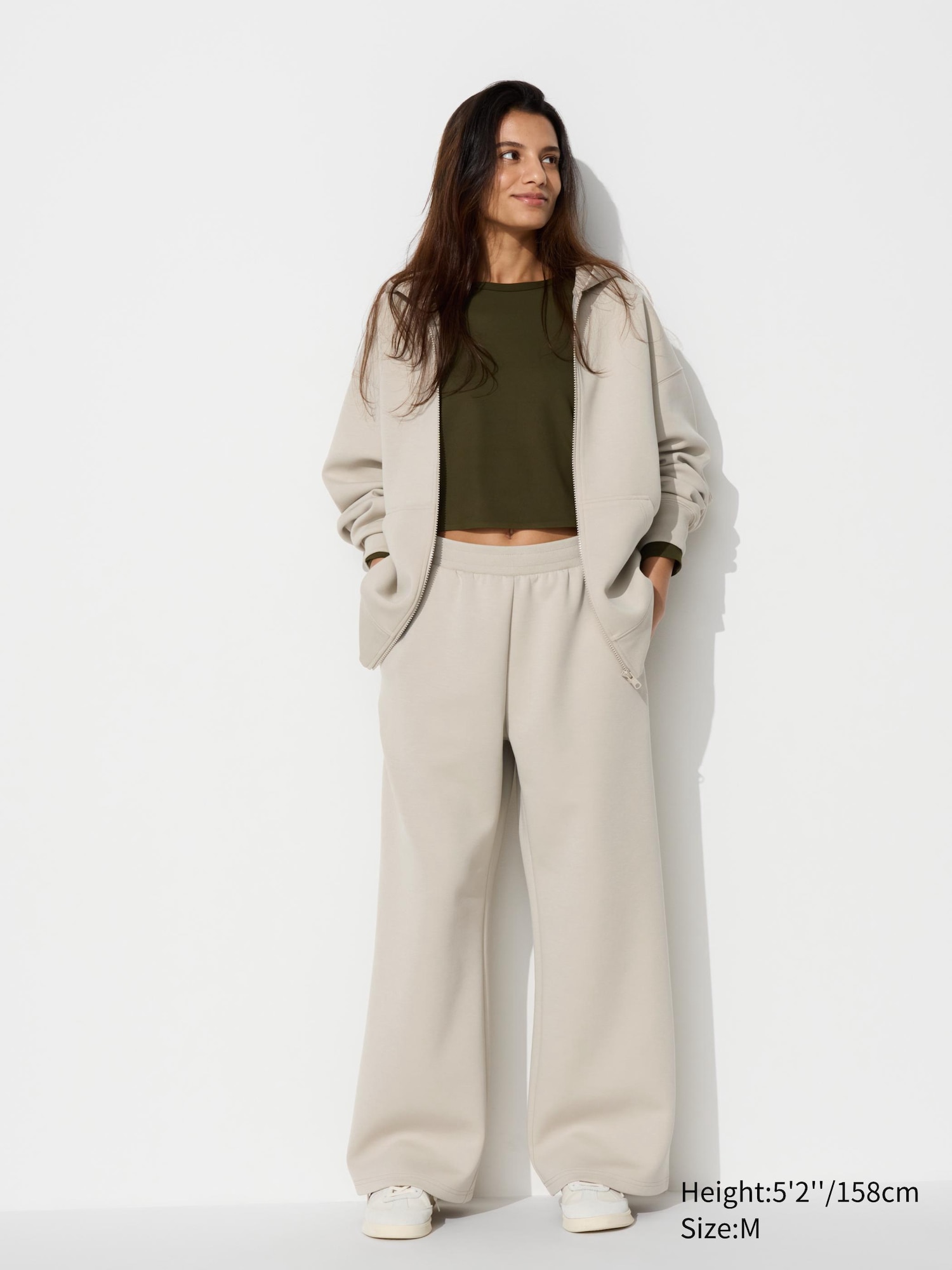 WOMEN S DRY SWEAT WIDE PANTS UNIQLO ID