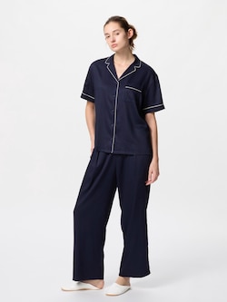 Piyama Satin Lengan Pendek (Celana Panjang)
