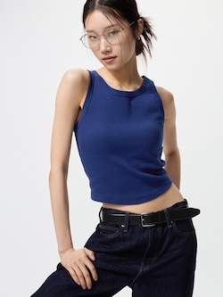 Ribbed Cropped Bra Top (Tank Top)