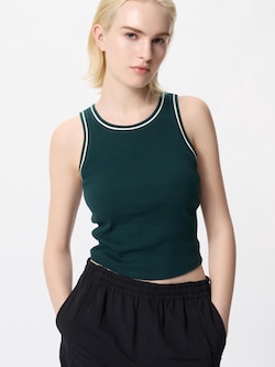 Ribbed Cropped Bra Top (Tank Top)
