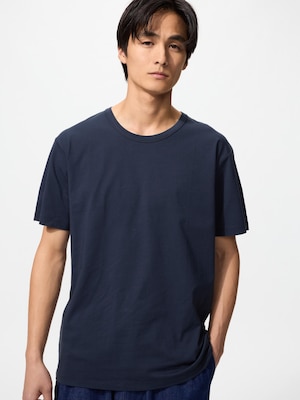 AIRism Cotton Crew Neck T-Shirt Short Sleeve