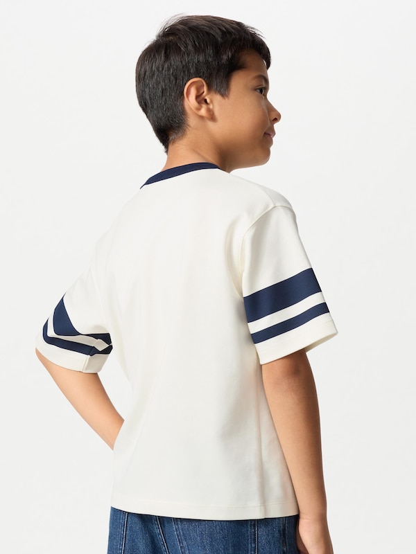 KIDS AIRism Cotton Graphic Crew Neck T-Shirt