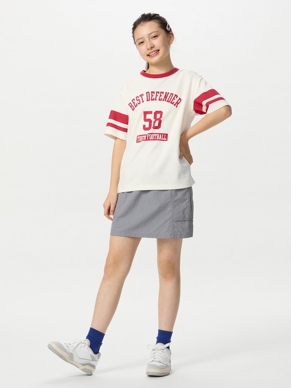 AIRism Katun T-Shirt Grafis Kerah Bulat