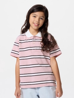 KIDS Dry Pique Polo Shirt | Stripe