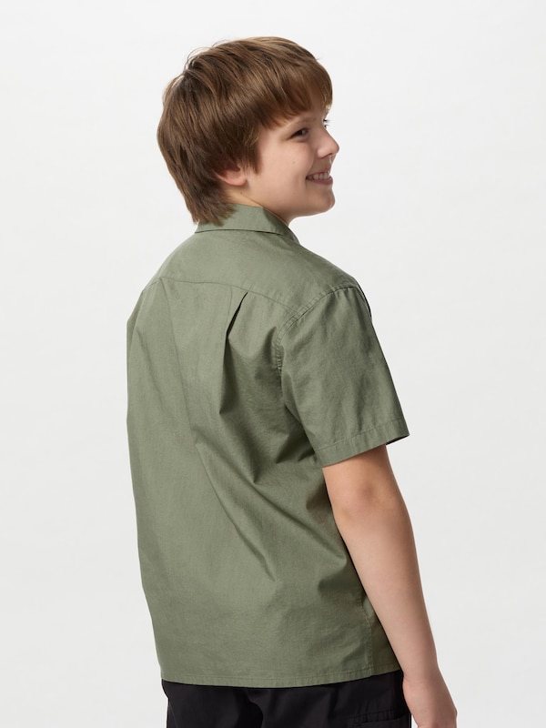 KIDS Open Collar Shirt Short Sleeve