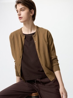 UV Protection Crew Neck Cardigan