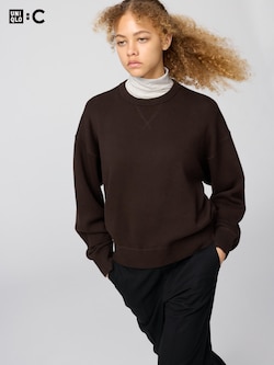 Smooth Cotton Crew Neck Sweater