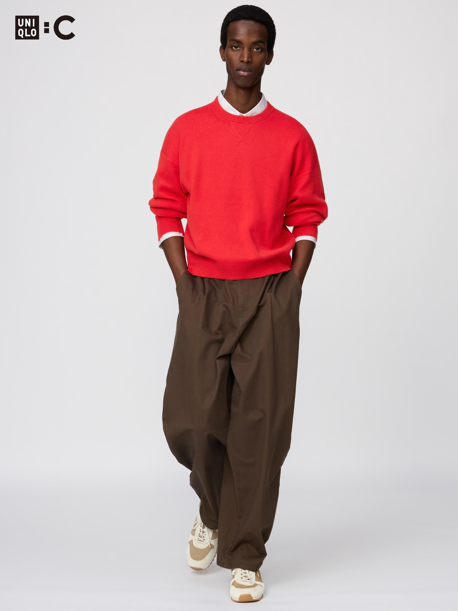 Women's Smooth Cotton Crew Neck Sweater | UNIQLO ID