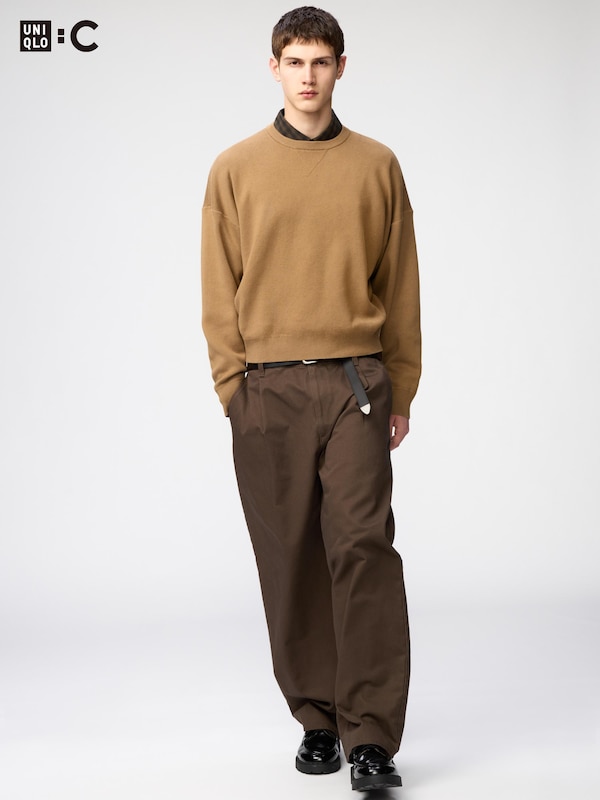 Smooth Cotton Crew Neck Sweater