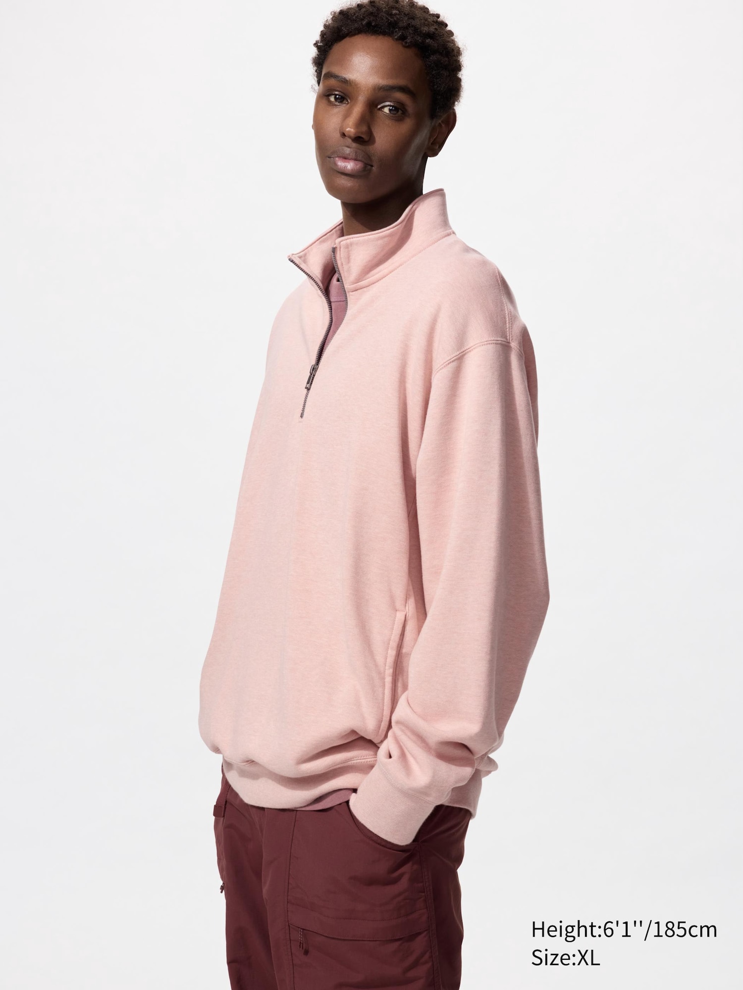 HALF ZIP SWEATSHIRT UNIQLO ID