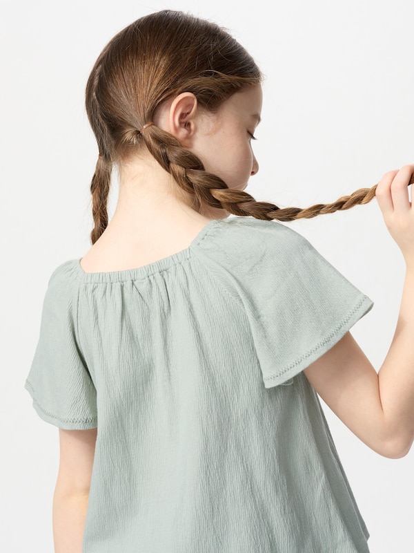 GIRLS Gathered Flare Sleeve T-Shirt