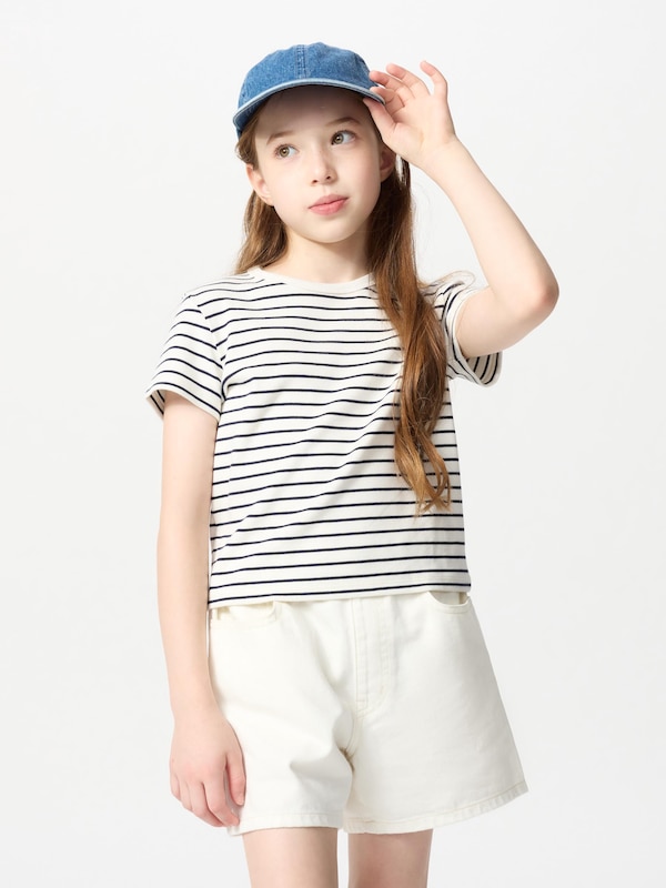 GIRLS Soft Ribbed Mini T-Shirt | Stripe