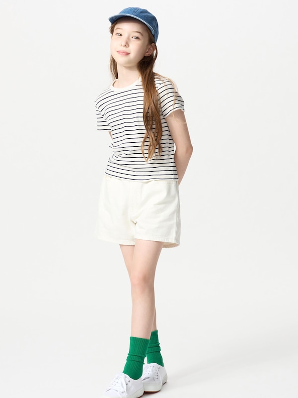 GIRLS Soft Ribbed Mini T-Shirt | Stripe