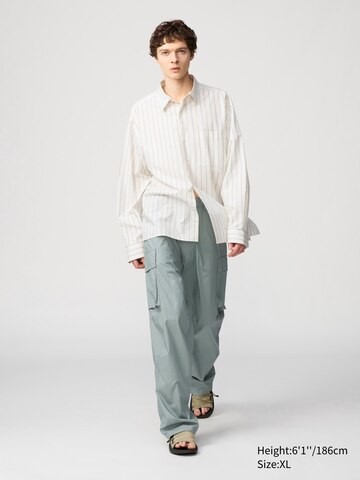 Broadcloth Oversized Shirt Long Sleeve Striped