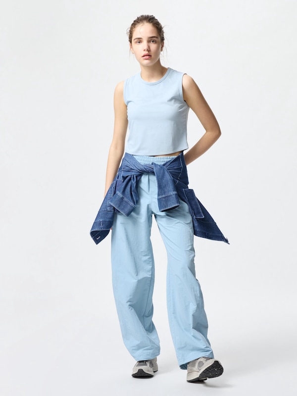 AIRism T-Shirt Rib Lembut | Tanpa Lengan