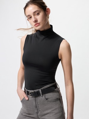 AIRism UV Protection High Neck Sleeveless T-Shirt