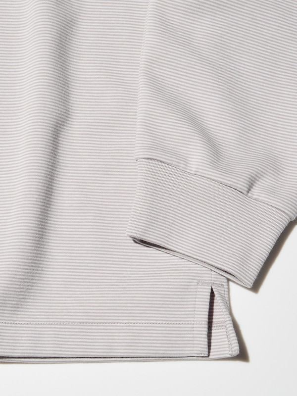 AIRism Katun T-Shirt | Garis Lengan Panjang
