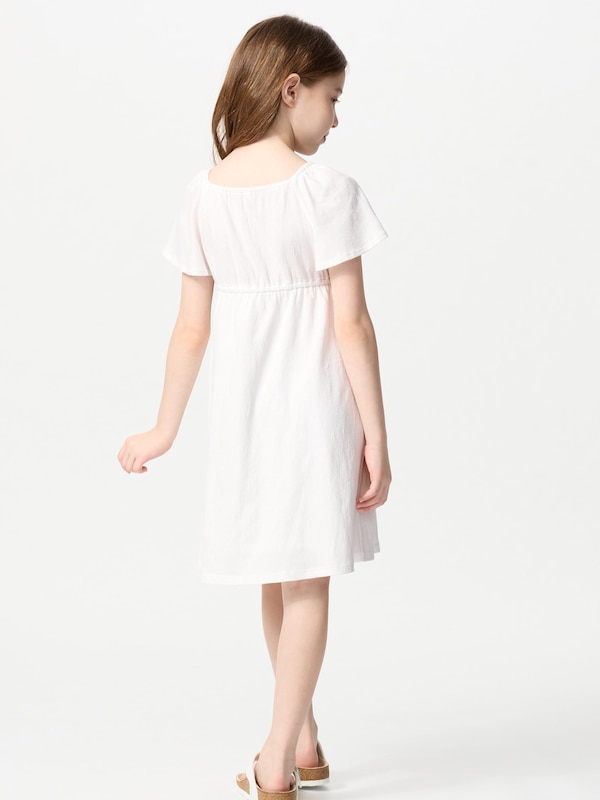 GIRLS Flare Sleeve Dress | Short Sleeve