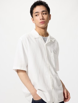Cotton Linen Shirt | Short Sleeve