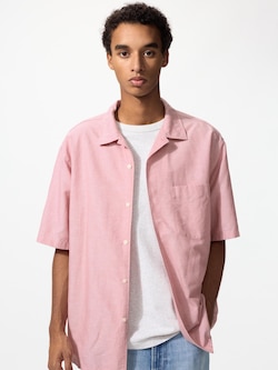 Cotton Linen Shirt | Short Sleeve