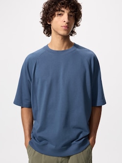 T-Shirt Katun Washed Oversize Kerah Bulat
