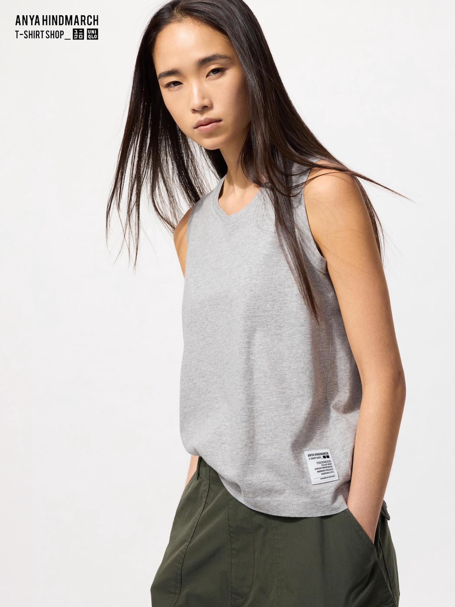 charbon DRY SMOOTH SLEEVELESS T-SHIRTS シャルボンSHORT LENGTH