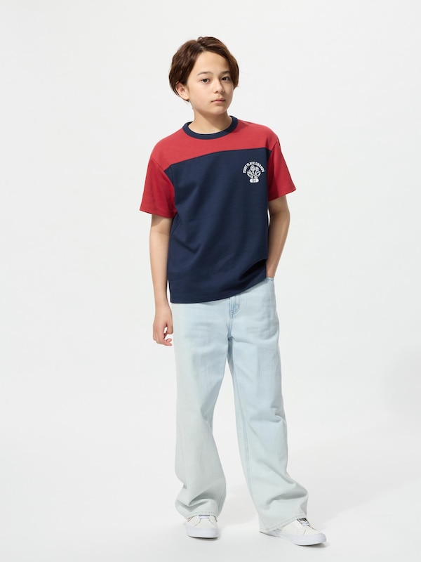 KIDS AIRism Cotton Graphic T-Shirt Crew Neck