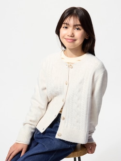 GIRLS Souffle Yarn Cardigan