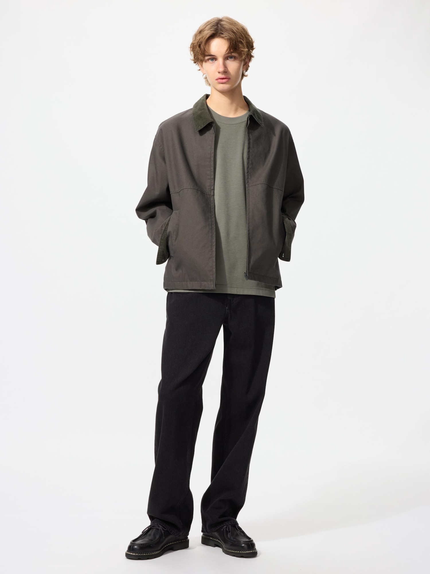 Men's Zip Up Short Blouson | UNIQLO ID